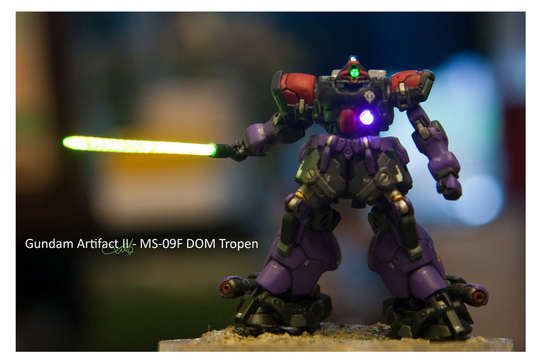 【作品分享】Gundam Artifact II - MS-09F DOM Tropen 微縮模型電改