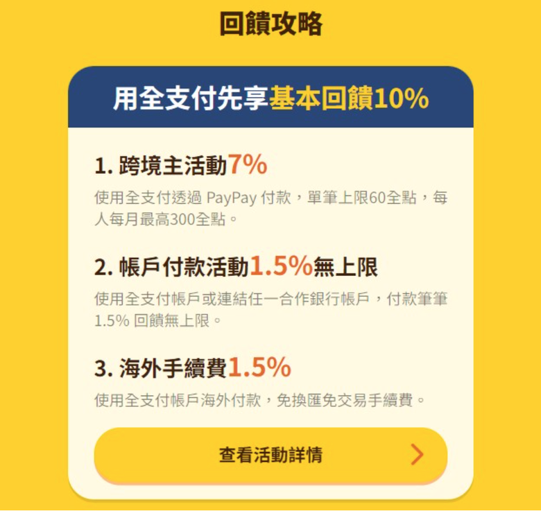 旅日用 - 全支付8~9月優惠整理