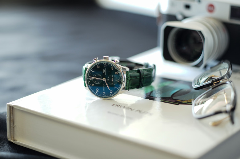 點我看大圖 IWC Portugieser Chronograph Green Dial