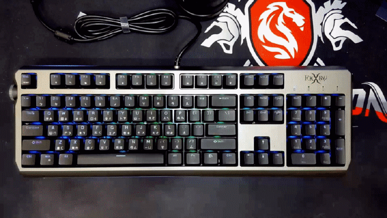 開箱｜【FOXXRAY 狐鐳】FXR-HKM-91 闇夜 RGB 智慧旋鈕機械鍵盤 - 內建多功能智慧旋鈕，無論是遊戲、工作都適用之作！