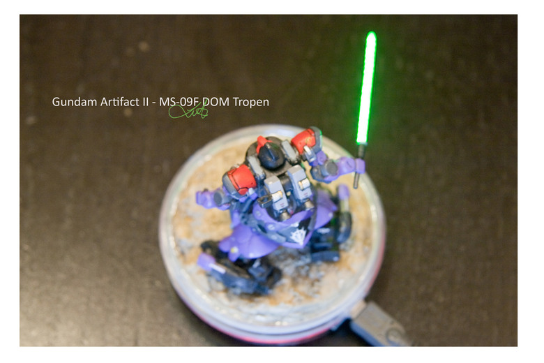 【作品分享】Gundam Artifact II - MS-09F DOM Tropen 微縮模型電改