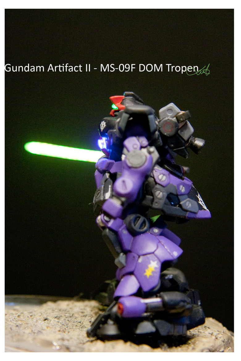 【作品分享】Gundam Artifact II - MS-09F DOM Tropen 微縮模型電改