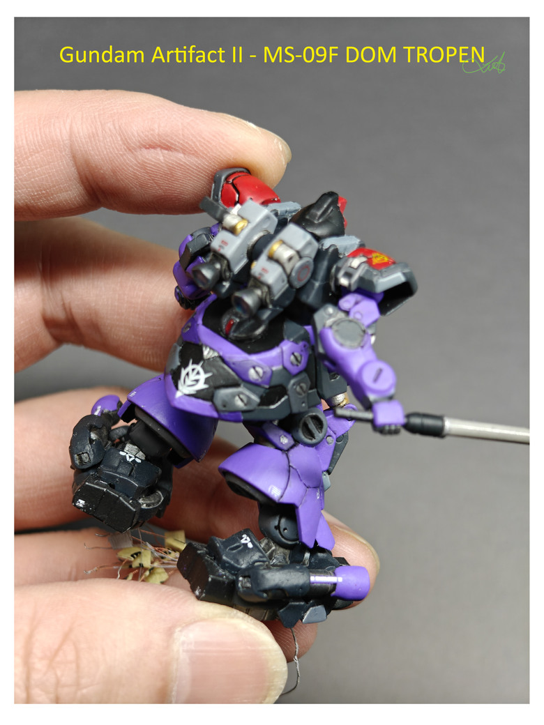 【作品分享】Gundam Artifact II - MS-09F DOM Tropen 微縮模型電改