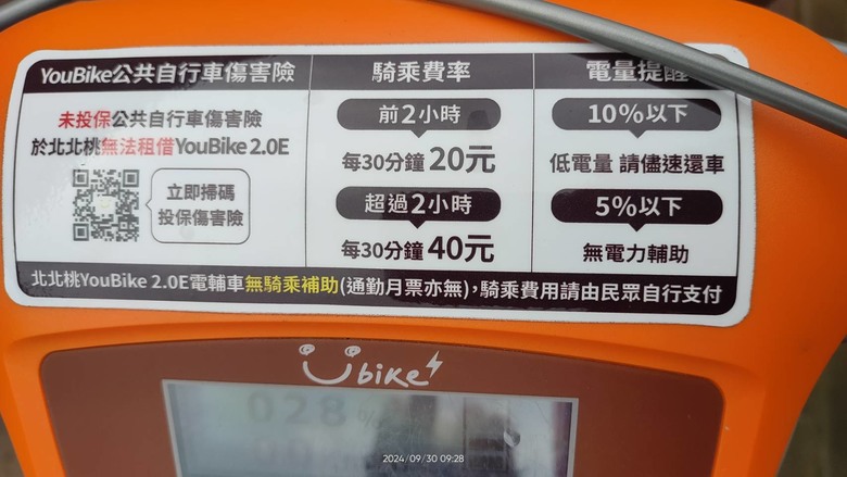 環騎台北之Youbike 2.0E電輔車騎乘分享
