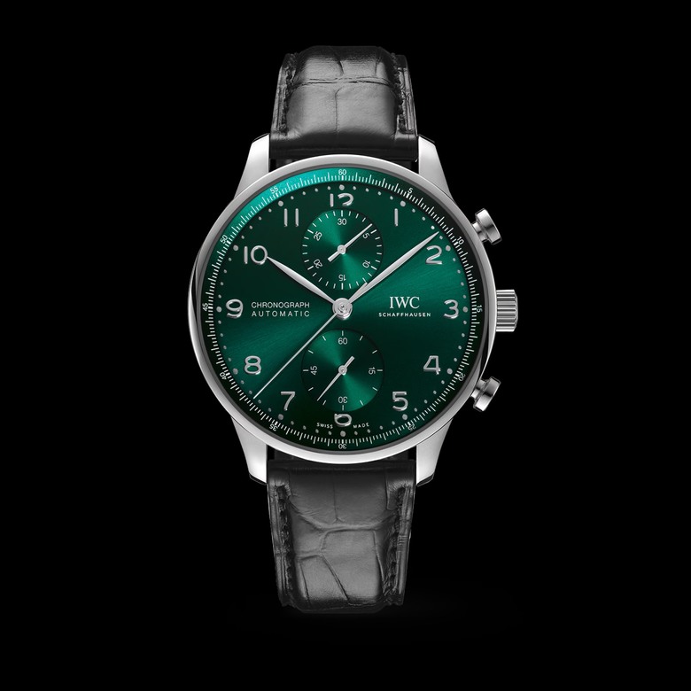 點我看大圖 IWC Portugieser Chronograph Green Dial