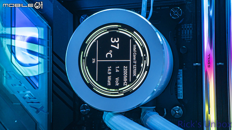 【開箱】冰炫風降溫效果的"冰旋峰"水冷 | darkFlash DN360S 冰旋峰 LCD WHITE