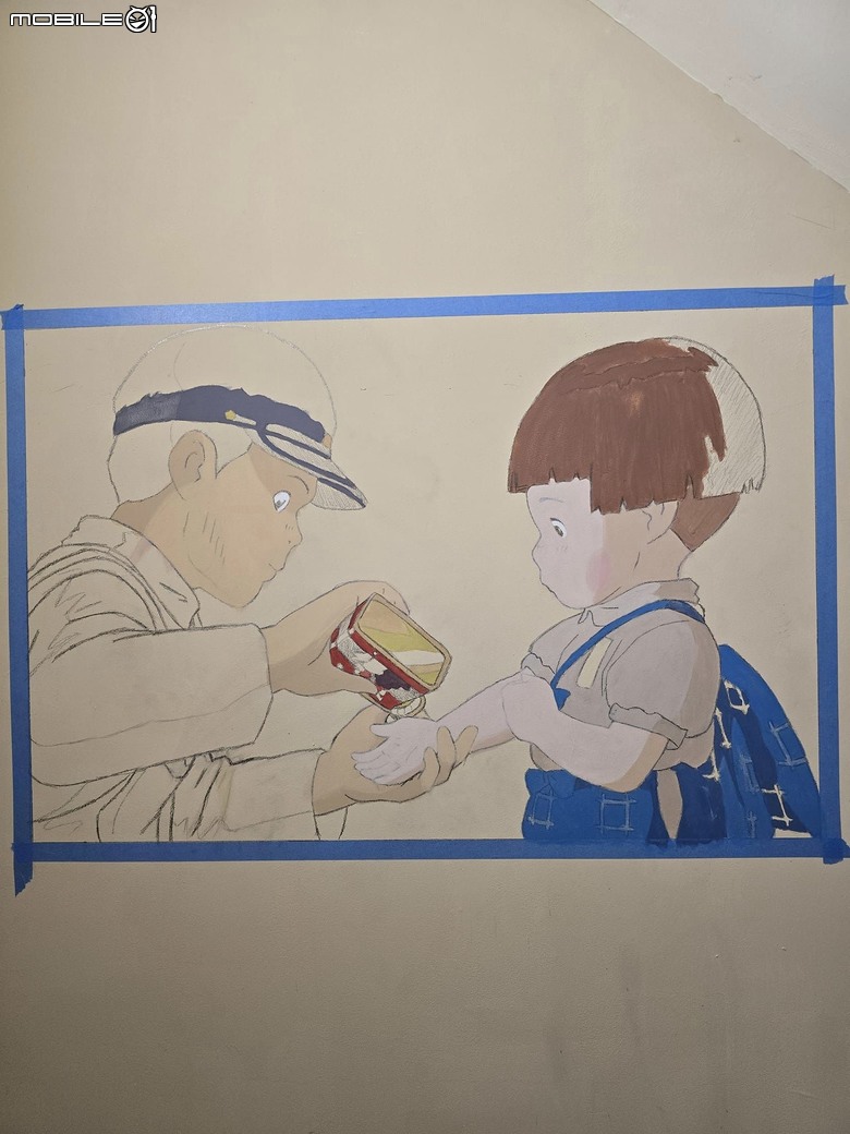 天空之城 乳膠漆彩繪 ( 雲朵 ＆ 飛艇翅膀 ok )