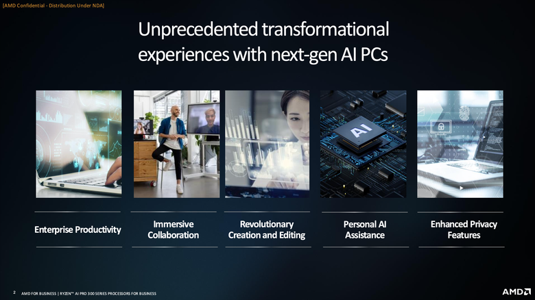 AMD 推出 Ryzen AI 300 Pro 系列處理器 以 AI 運算效能提供更多安全支援保護設計