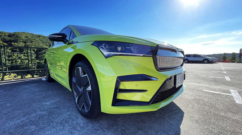 點我看大圖 Enyaq RS 電車小試身手