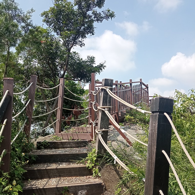 潭子新田登山步道能順便踩點旁邊的小百岳「聚興山」，生意盎然適合全家大小的綠色步道，帶你全部走一趟