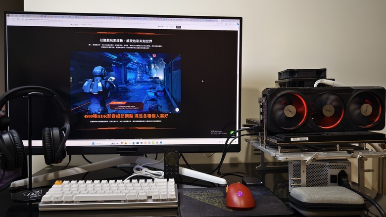 驚豔的視覺優化效果,BenQ MOBIUZ 4K遊戲護眼螢幕 EX321UX 開箱試用