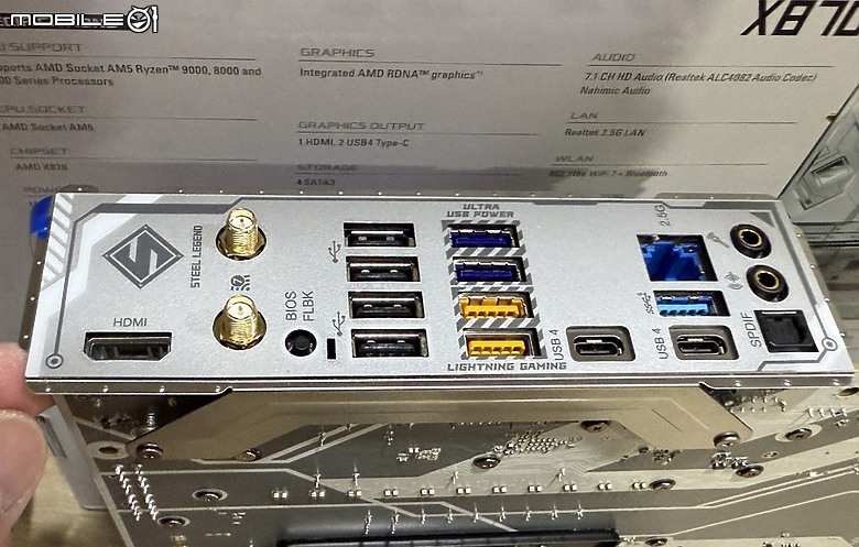 銀白色經典鋼鐵傳奇 X870 Steel Legend WiFi 開箱