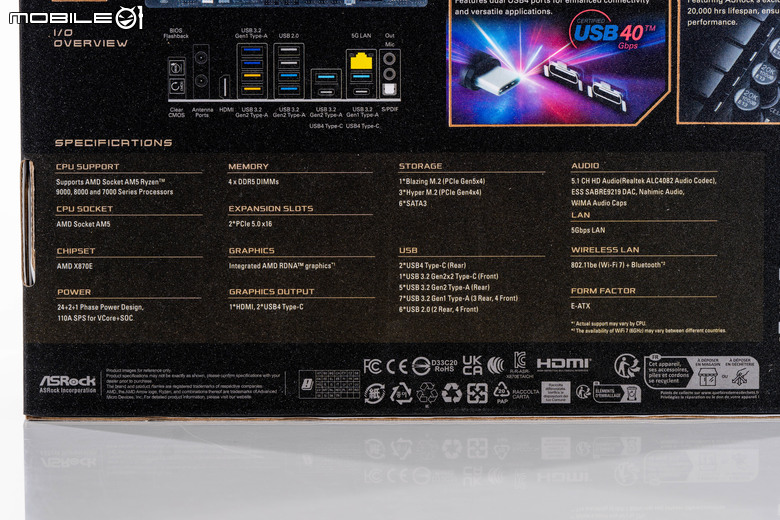 ASRock X870E Taichi 主機板開箱實測 以低調沉穩設計提供強大擴充性能
