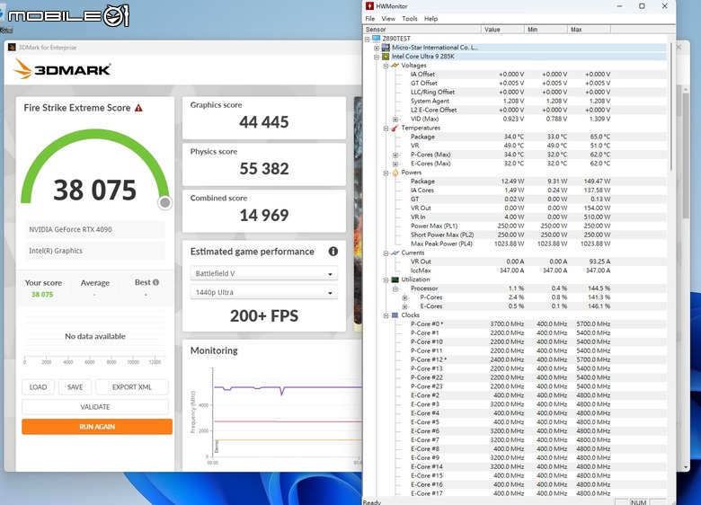Intel Core Ultra 9 285K 處理器效能實測 多核心效能猛進但仍需軟體更新的轉身之作