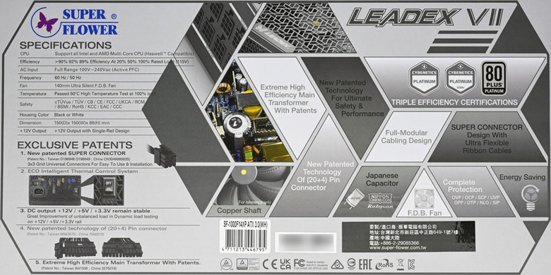 Super Flower振華LEADEX VII PRO 1000W白金全模組化電源開箱