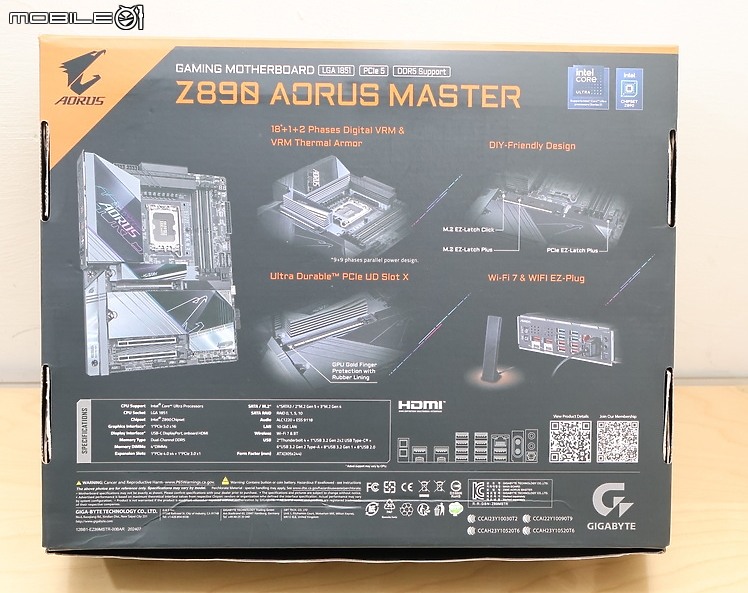 AI SNATCH 導入 Z890 AORUS MASTER 開箱