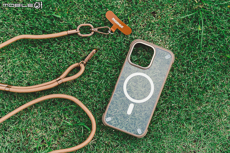 iPhone 16手機殼開箱 – MOMAX MagSafe 支架手機殼、手機編織掛繩開箱實測