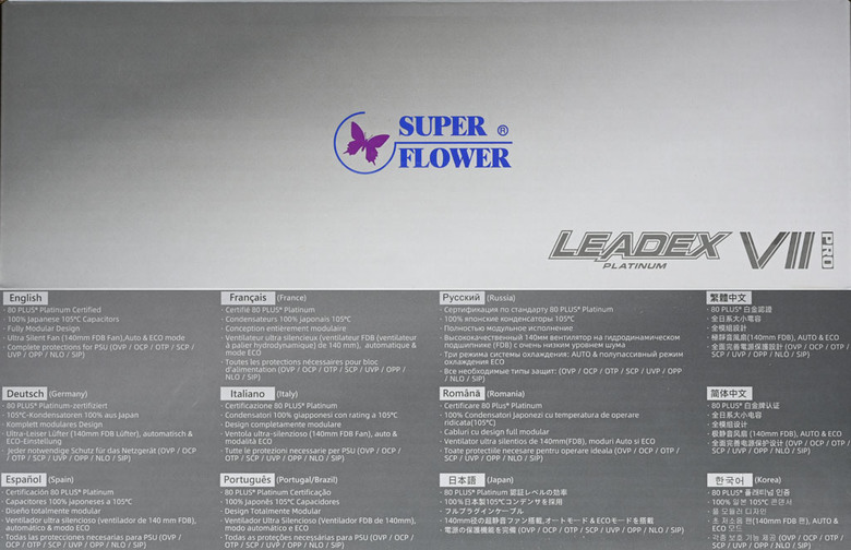 Super Flower振華LEADEX VII PRO 1000W白金全模組化電源開箱