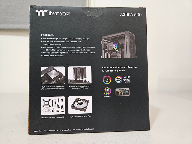【開箱】雙塔奇城!TT曜越 ASTRIA 600 ARGB主板連動版CPU散熱器(主機板風扇)