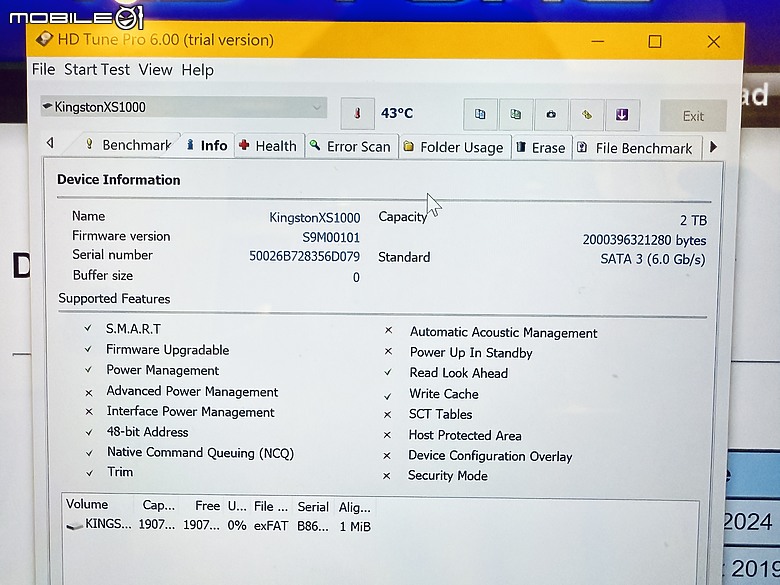 數位時代必備的隨身部品！Kingston XS1000 2TB 外接SSD硬碟 真實測試！