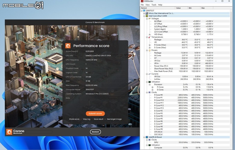 Intel Core Ultra 5 245K 處理器效能實測 以更低電源與功耗需求吸引主流玩家視野