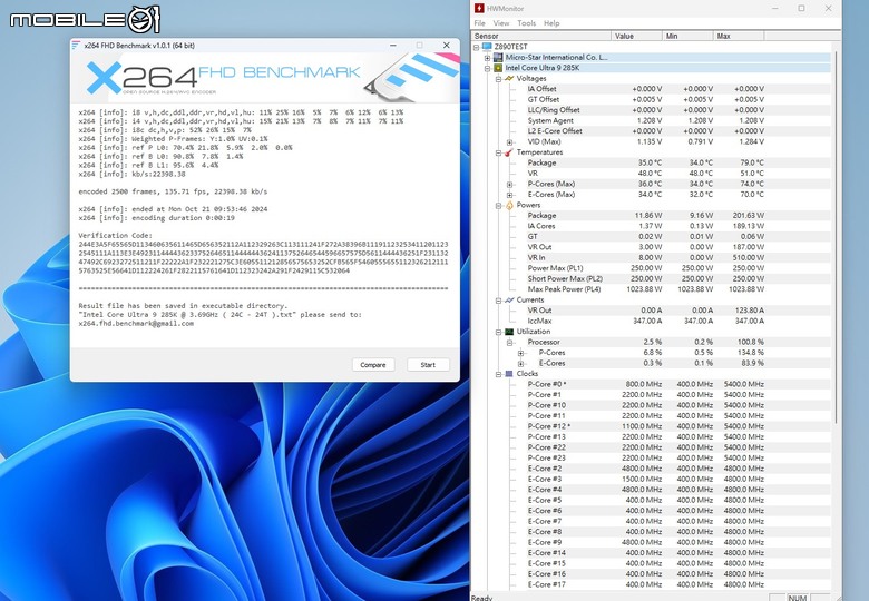 點我看大圖 Intel Core Ultra 9 285K 處理器效能實測 多核心效能猛進但仍需軟體更新的轉身之作