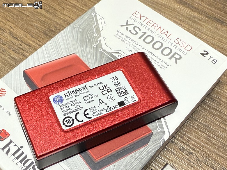 數位時代必備的隨身部品！Kingston XS1000 2TB 外接SSD硬碟 真實測試！