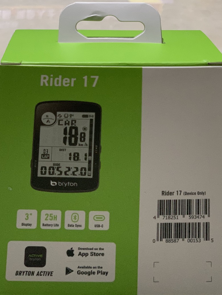 Bryton Rider 17 評測