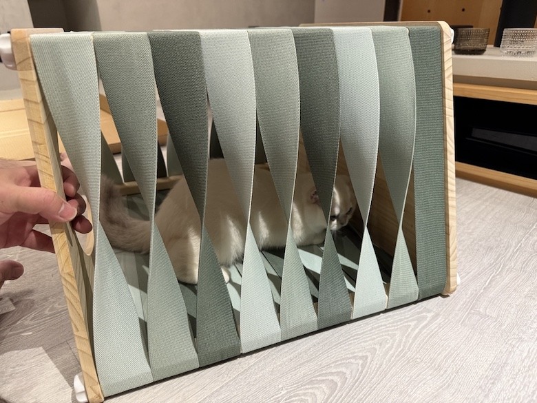 組裝簡單又好看! PETSFIT Modern Style Wood Cat House with Soft Mat 貓屋開箱