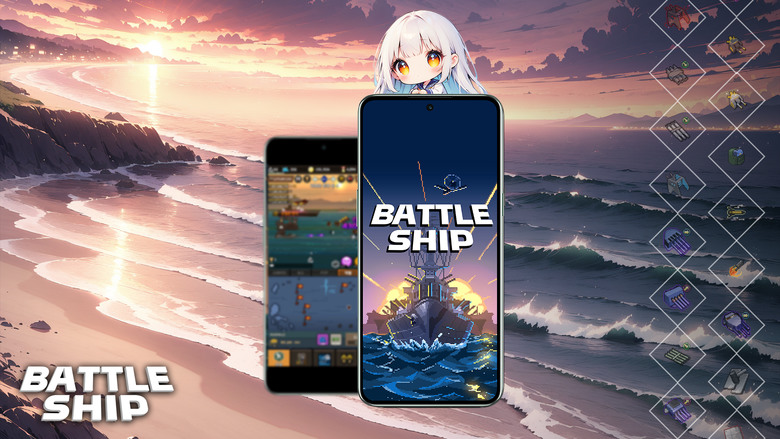 《升起船隻》 Battle Ship AI 美少女立繪 像素風格艦隊放置型 RPG 對抗海中怪獸 | 強化船艦 購買各式船隻 配置武器 核心裝備 輕鬆提升艦隊戰鬥力