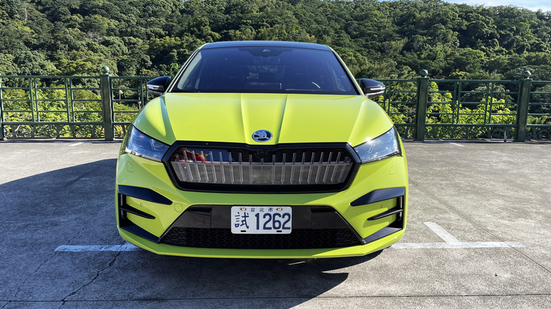 點我看大圖 Enyaq RS 電車小試身手