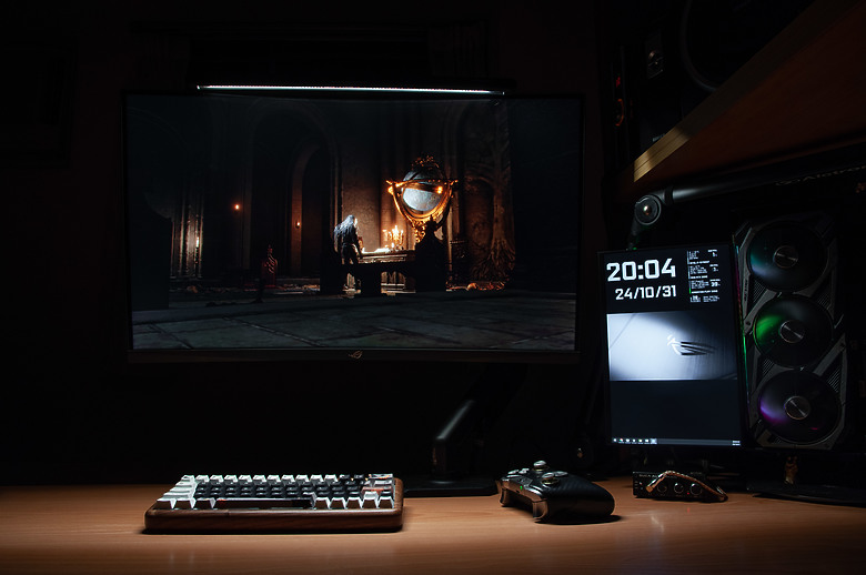 點我看大圖 「ROG AAS01 & ALB01 螢幕支架、掛燈」 - 視覺愉悅開箱文。