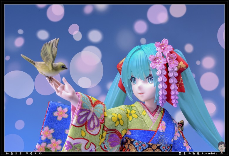 點我看大圖 【開箱】傳統與現代的完美交融 - 吉德 x F:NEX - 初音未來 日本人形
