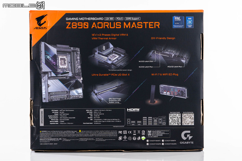 Gigabyte Z890 AORUS MASTER 主機板開箱 以海量周邊連接與 AI 超頻輔助功能打造全方位平台