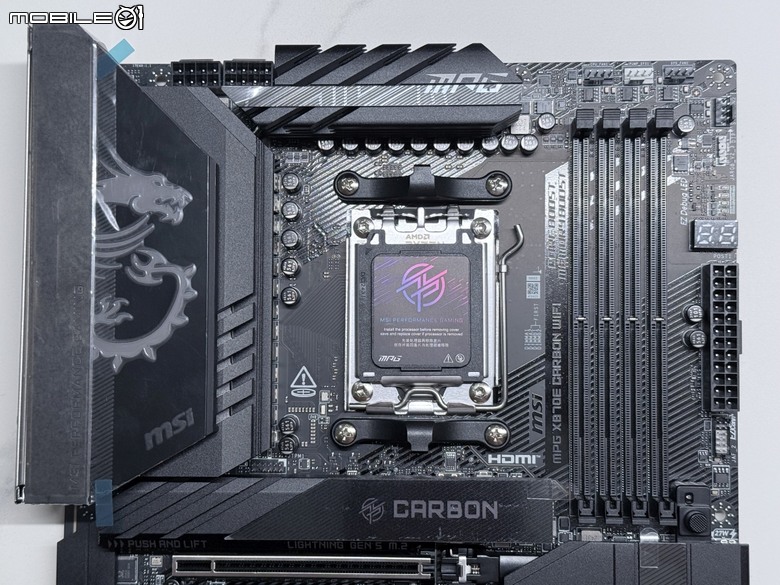 為Ryzen 9000 X3D做準備！MSI X870E Carbon Wifi 主機板