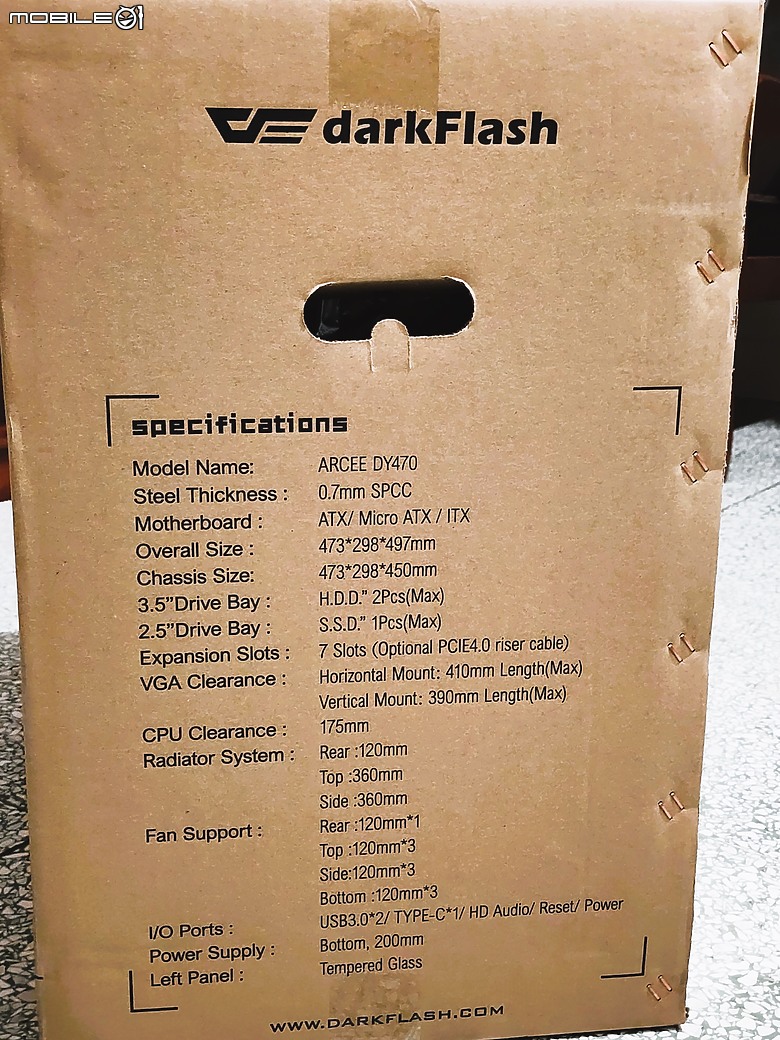 點我看大圖 【心得】鑽石璀璨美麗大飛DarkFlash 機殼DY470 & 水冷DN360S 涼爽海景房開箱