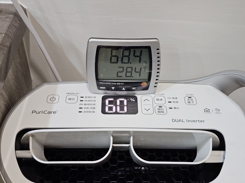12台溫濕度計的比較，參考機Testo 608-H1