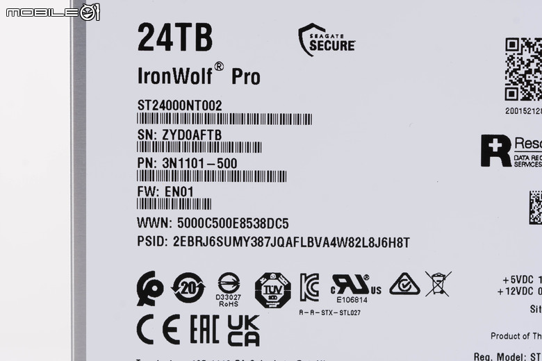Seagate IronWolf Pro 24TB NAS 硬碟實測 以穩健姿態提供更大儲存空間