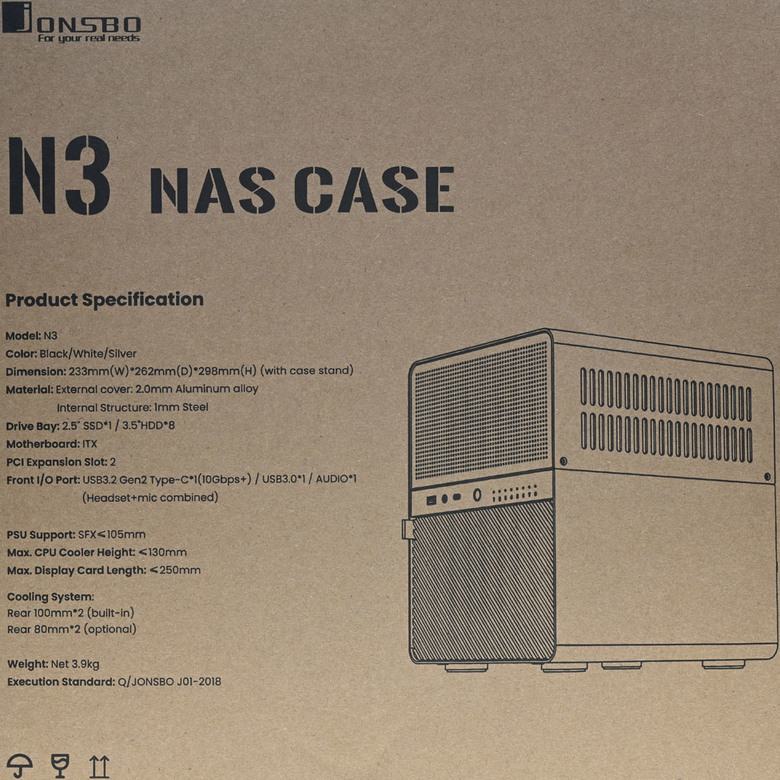 JONSBO喬思伯N3 NAS機殼開箱