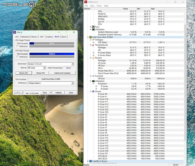 點我看大圖 Gigabyte Z890 AORUS MASTER 主機板開箱 以海量周邊連接與 AI 超頻輔助功能打造全方位平台