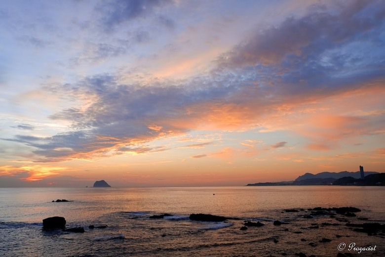 蜿蜒的外木山海岸線