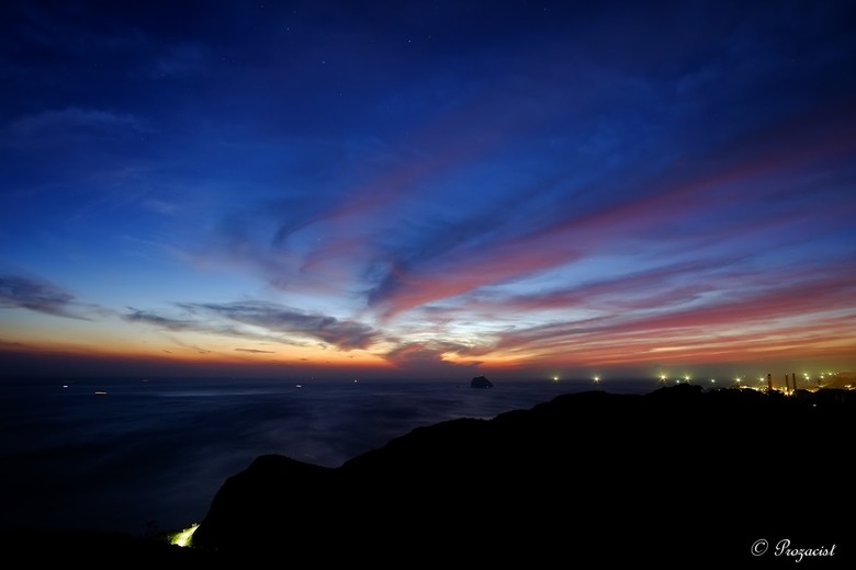 蜿蜒的外木山海岸線