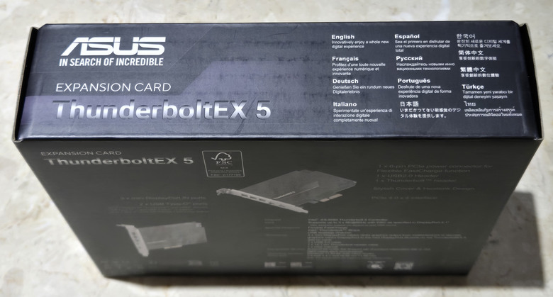【開箱簡測】ASUS ThunderboltEX 5 擴充卡效能簡測 (圖多)