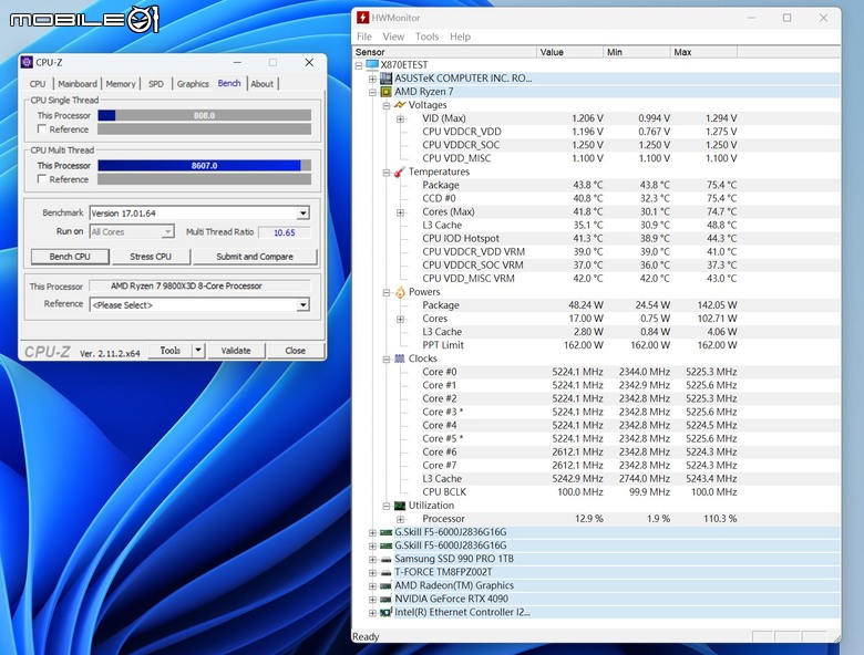 點我看大圖 AMD Ryzen 7 9800X3D 處理器實測 新一代頂尖遊戲效能定錨點