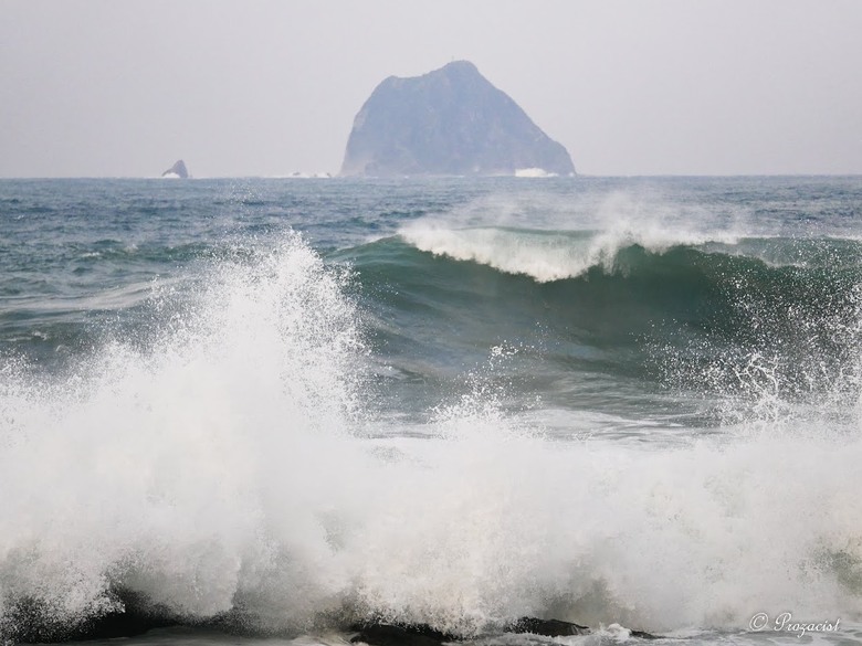 蜿蜒的外木山海岸線