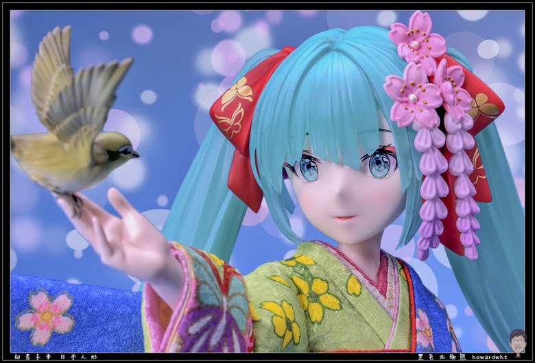 點我看大圖 【開箱】傳統與現代的完美交融 - 吉德 x F:NEX - 初音未來 日本人形