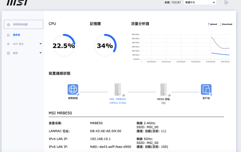 點我看大圖 WiFi 7時代來臨!MSI Roamii BE Lite開箱:極速飆網 + 全方位防護,打造新一代智慧家庭