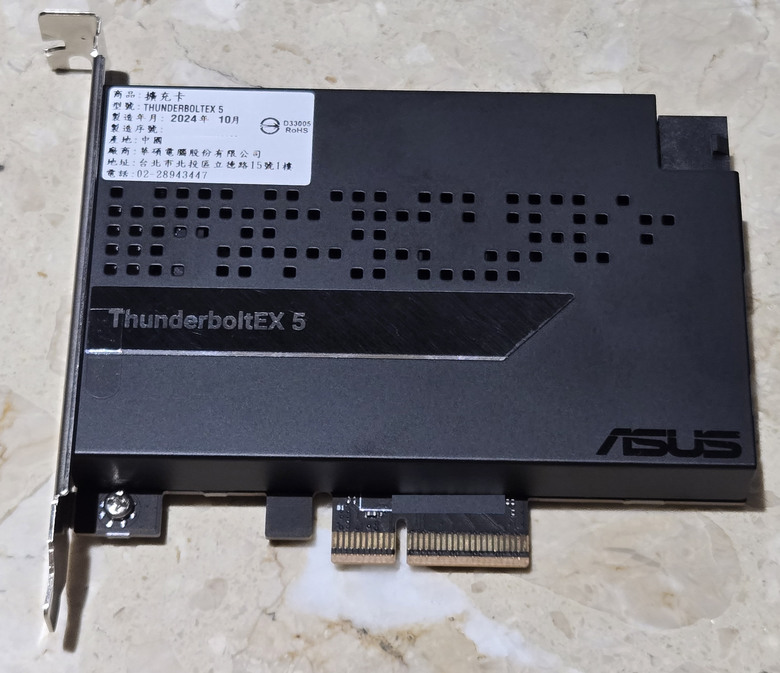 【開箱簡測】ASUS ThunderboltEX 5 擴充卡效能簡測 (圖多)