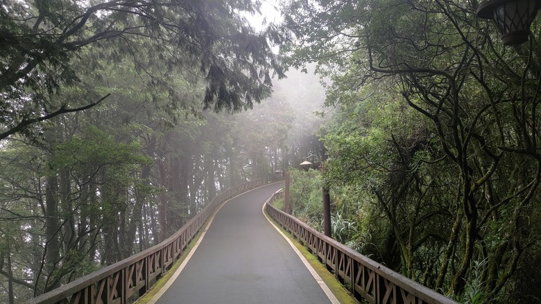 點我看大圖 【遊記】夸父逐日想跑贏太陽,大漠逐日是想看日出,阿里山國家森林遊樂區 (祝山線) - 大漠國渡