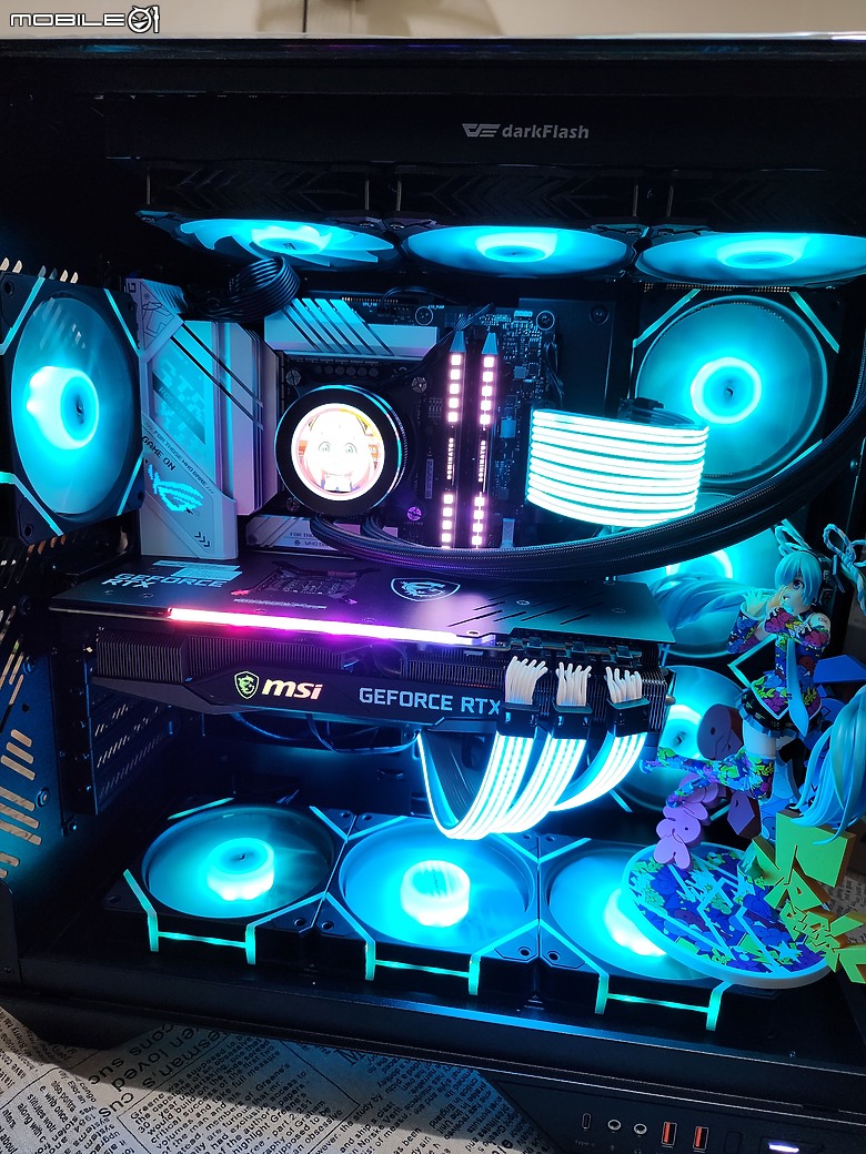 【心得】鑽石璀璨美麗大飛DarkFlash 機殼DY470 & 水冷DN360S 涼爽海景房開箱